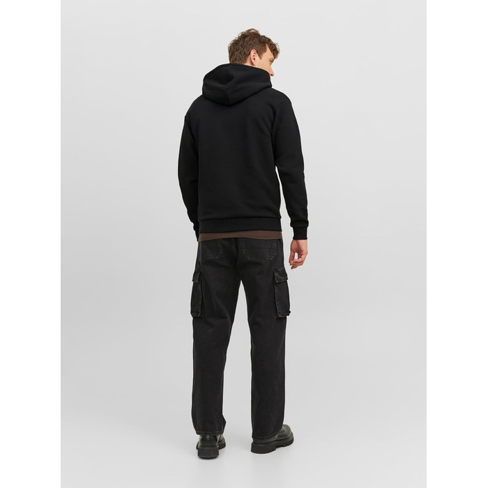 Чоловіча однотонна куртка-худі JACK & JONES Turbulence, розмір XS, стиль smart casual