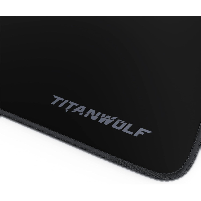 Ігровий килимок для миші Titanwolf XXL (900x600 мм) — великий килимок на весь стіл для геймерів, чорний