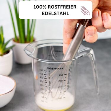 Вінчики для збивання Westmark (3 шт.) з нержавіючої сталі, 17/23/28 см, срібний, модель 2022