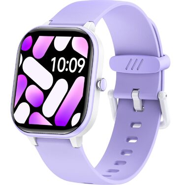 Дитячий фітнес-трекер: крокомір, вимірювання пульсу, 19 режимів, водонепроникний IP68, фіолетовий