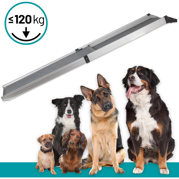 Рампа для собак VOSS.PET, висувна, з алюмінію, 100-180 см, до 120 кг