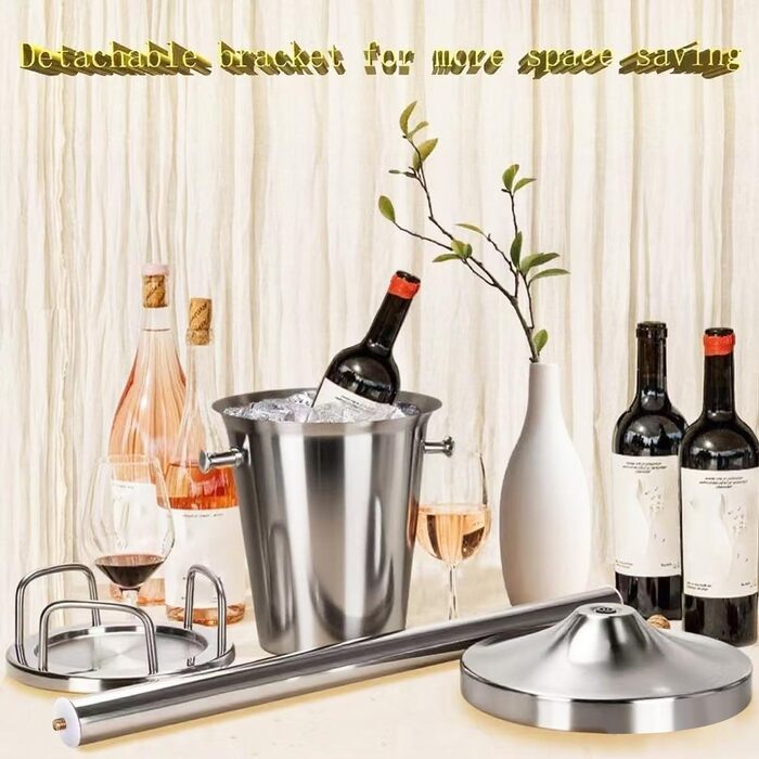 Ескірнер з нержавіючої сталі для барів, вечірок, весіль. Утримує 3-6 годин. Золотий, 3FT (срібло)