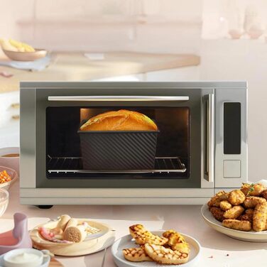 Форма для випічки хліба Toastbrot (2 шт) з кришкою, карбонсталь, чорний та рожевозолотий, для хліба, кексів та випічки