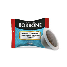Кава в капсулах Caffè Borbone Rossa (Червона суміш), сумісні з кавомашинами Bialetti, 100 шт