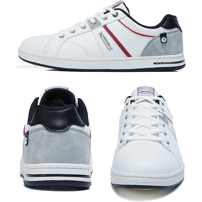 Чоловічі кросівки для активного відпочинку ARRIGO BELLO: легкі, зручні, з натуральної шкіри, розміри 41-46, білі