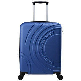 Чемодан ручної поклажі Cabin Max Anode – легкий, з жорстким корпусом, 4 колеса, кодовий замок, 55x40x20 см, 50 л, темно-синій