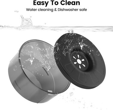 Миска для собак PETTOM 3L без облизування, анти-облизування, велика, витокостійка, чорна