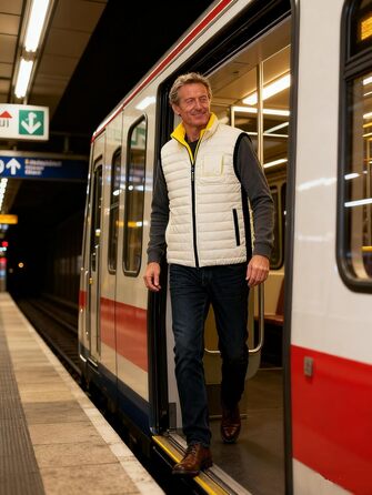 Чоловіча степкова жилетка Krumba для зими: тепла жилетка з утеплювачем для прогулянок, вихідних та активного відпочинку (XXL, Колір: Колір не вказано)