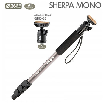 Монопод Velbon SHERPA, 166,5 см, сріблястий