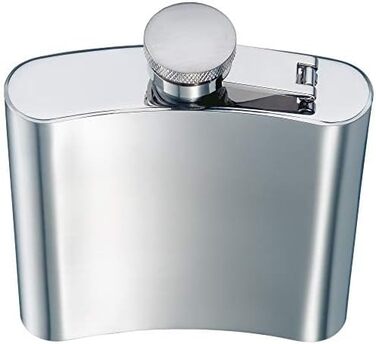 Фляга Manhattan WMF Cromargan® 6-частинна, 200 мл, з воронкою та штампом у шкіряному етолі, без гравіювання