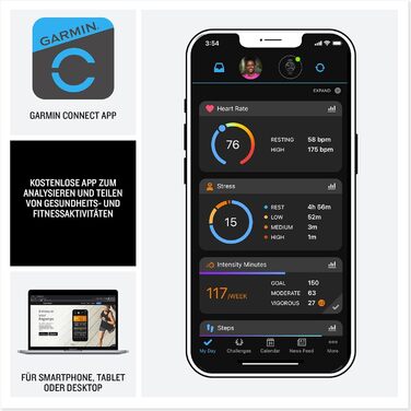 Розумний годинник Garmin Venu 3S 41mm – фітнес-трекер з AMOLED-дисплеєм, до 10 днів роботи від акумулятора, 30+ спортивних функцій, Bluetooth, Garmin Pay, режим для інвалідних візків, 41mm, French Gray/Softgold