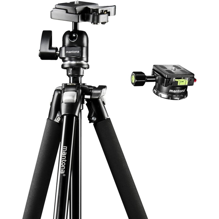 Штатив Mantona Basic Scout - 144 см, 5 кг, з кульковою головкою, для камер