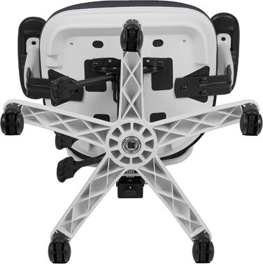 Офісний стіл Flash Furniture з сітчастою спинкою, м'яке сидіння, чорний, 68.6 x 64.8 x 112.4 см