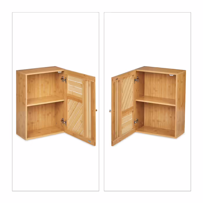 Relaxdays Bamboo Hanging Shelf