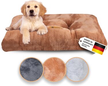 Belune® Крісло-лежанка для собак Deluxe - миється, великі породи, лежанка для собак (Колір: Коричневий, Розмір S (92x62x12 см))