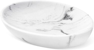 Підставка для мила Shinowa: неслизька коробочка для мила з харчового гіпсу, білий камінь. Організатор для ванної кімнати, туалету, кухні.