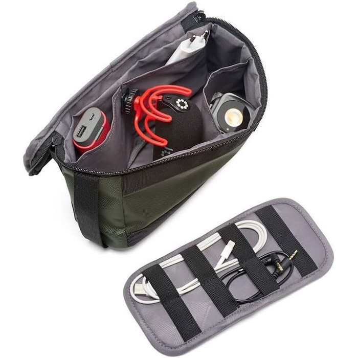 Рюкзак для фототехніки Manfrotto Street Slim Green - для DSLR та Mirrorless, з відділеннями для фотоапарата та ноутбука