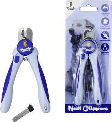 Професійна кусачка для собак з захистом, замком безпеки та пилочкою для нігтів (середній-великий, зелений). Середній-великий зелений (маленький-середній, блакитний)