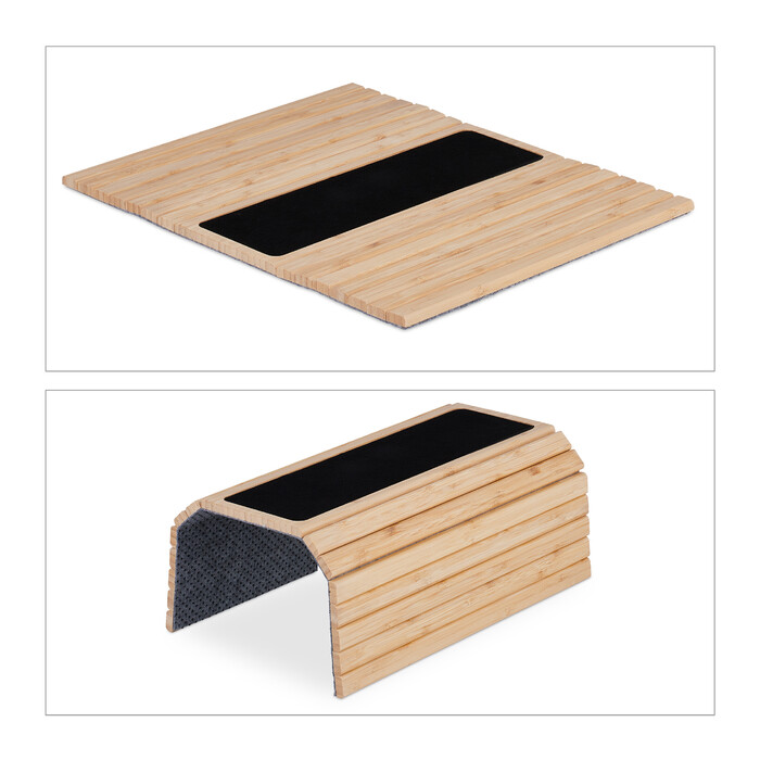 Relaxdays Bamboo Side Table - Natural