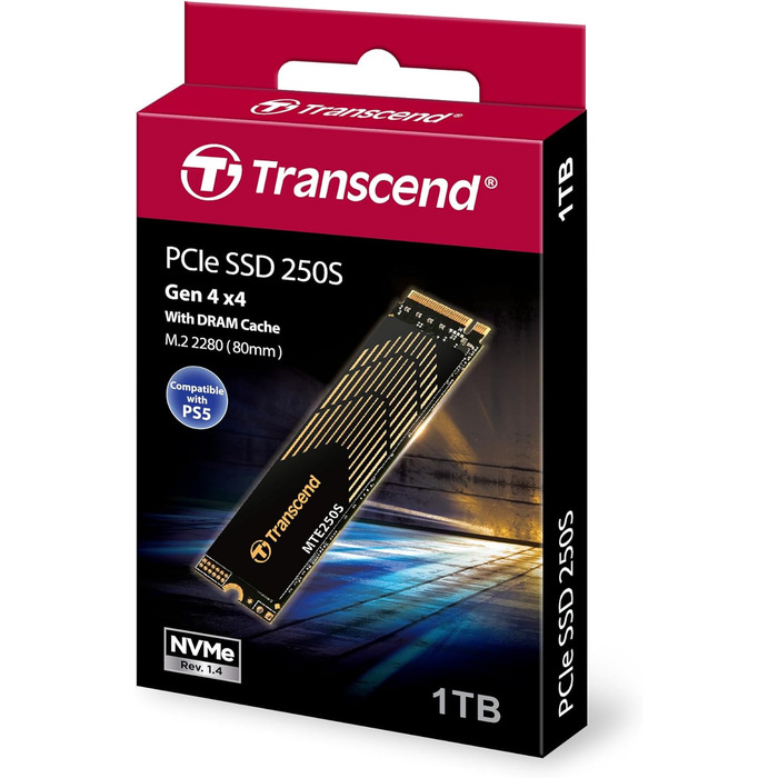 SSD накопичувач Transcend 1TB NVMe PCIe Gen4 x4 M.2 2280 - TS1TMTE250S