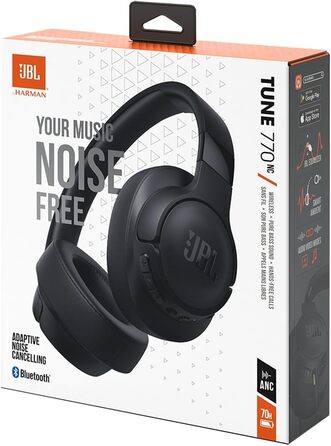 Навушники JBL Tune 770 NC – бездротові, з активним шумозаглушенням, складні, чорні