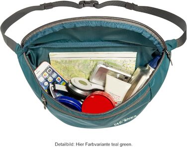 Татонка Іліум L - поясна сумка (бананка) з трьома кишенями на блискавці, чорна - для чоловіків та жінок, 37 x 16 x 10 см