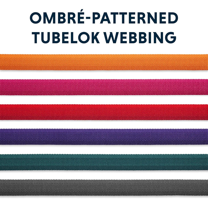 Нашийник для собак RUFFWEAR Front Range, міцний матеріал Tubelok, карабін з алюмінію, зручна застібка, яскравий колір Campfire Orange, розмір L (51-66 см)