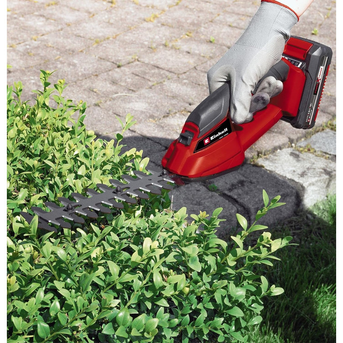 Einhell Cordless Grass and Hedge Trimmer GC-CG 18 Li-Solo Power X-Change (18 V, 100 mm / 200 mm cutting length, interchangeable grass cutting blade + hedge trimmer blade, without battery)