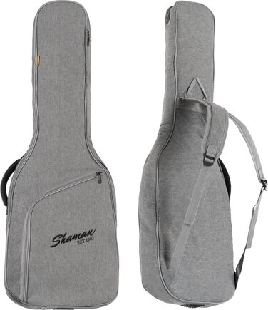 Шейман WGB-115 GY Преміум-лайн Гітарний кейс для акустичної гітари (та електрогітари) - Водовідштовхувальне та міцне покриття, регульовані ремені, сумка-органайзер