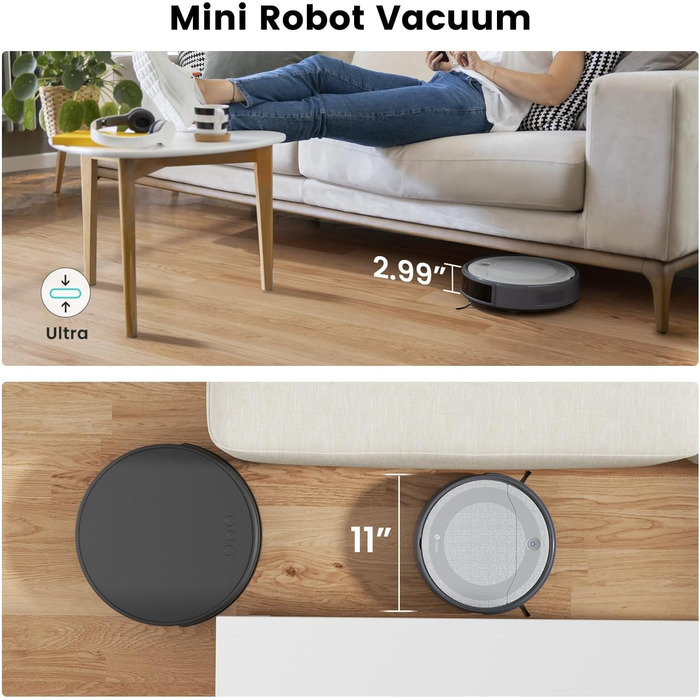 Робот-пилосос LEFANT Gen2 з функцією миття, 12000Pa, автоматичне очищення, LiDAR, Freemove 3.0, 8 тижнів без ручного прибирання (M310)