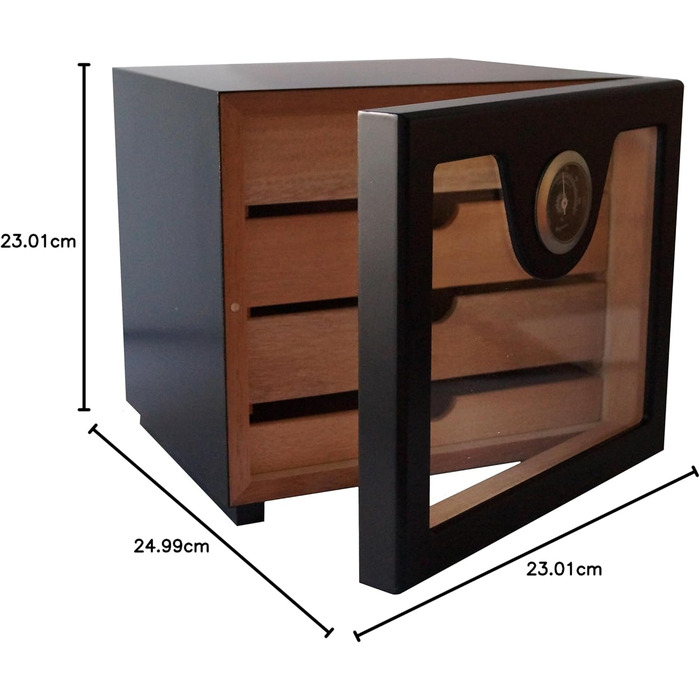 Шафа-вологість для сигар GERMANUS Basis (чорна)