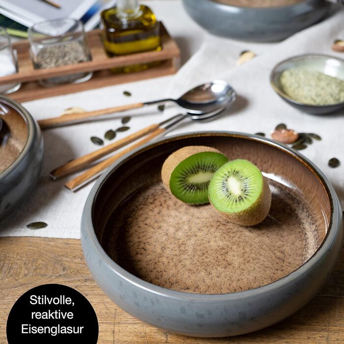 Тарілка для супу Moritz & Moritz SOLID Steinzeug 19 см - 4 шт.