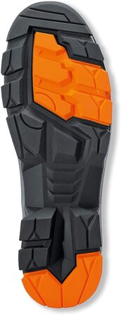 Черевики безпеки Uvex 2 S3L – легкі та дихаючі, без металу, з підошвою з поліуретану (SR), захист від проколів, ESD, розмір 43 EU, помаранчево-чорні
