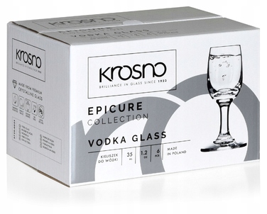 Стопки для горілки Krosno Epicure, прозорі, 35 мл, 6 шт.