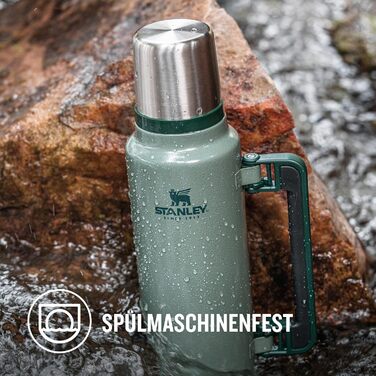 Термос Stanley Classic Legendary, 1893 мл, зелений (Hammertone Lake), нержавіюча сталь, BPA-Free, для гарячих та холодних напоїв
