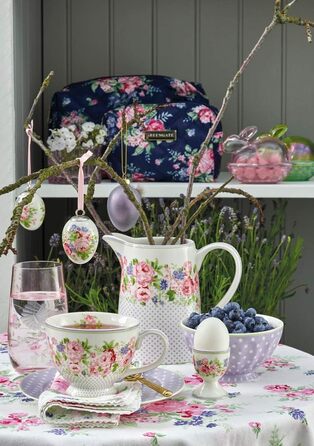 GreenGate - Sugar Pot/Zuckertopf mit Deckel - Rose White