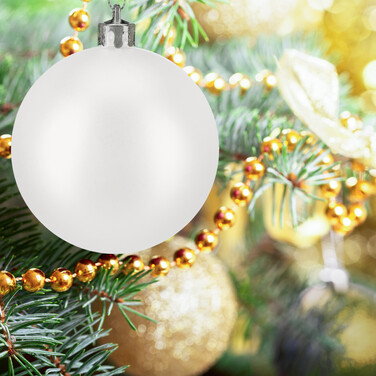 Relaxdays Set of 76 Christmas Baubles