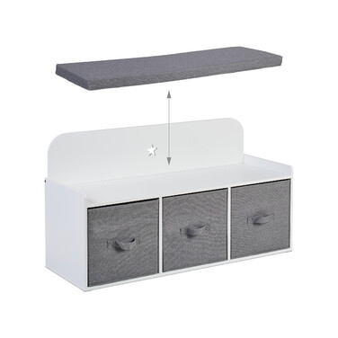 Relaxdays Children's Bench with Storage