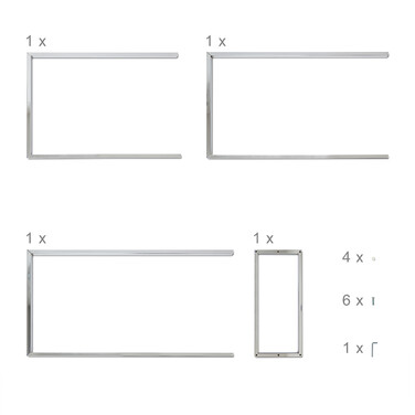 Relaxdays Towel Rack Stainless Steel