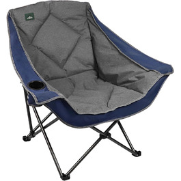 Розкладний кемпінговий стілець Northroad великого розміру для пляжу, піших прогулянок та пікніків, міцний (до 136 кг), з 2 тримачами для напоїв