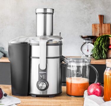 Електричний соковитискач Gastroback 40151 Design Multi Juicer Digital, 1300 Вт, XXL завантажувальний отвір (84 мм), 5 швидкостей