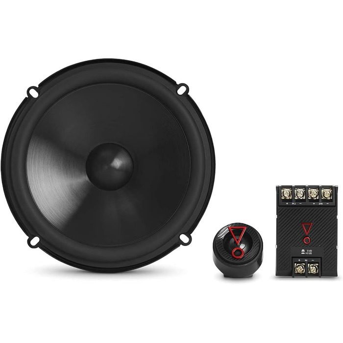 JBL Stage3 607C 2-смугова автомобільна аудіосистема 250 Вт, компонентна акустика JBL Pro Sound, набір динаміків з 16 см мідбасами та твітерами для авто