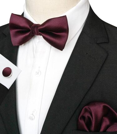 Набір краватки, кишенькового хустинки та запонок JEMYGINS (каштанове дерево)