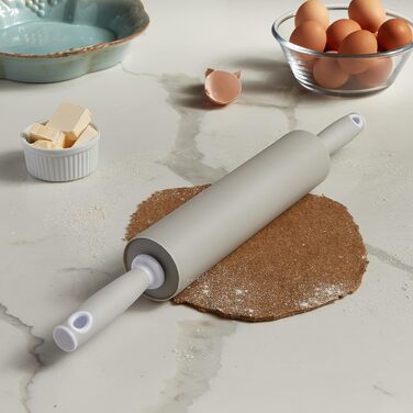 HusMait Silicone Rolling Pin – Premium Kitchen Baking Stick for Rolling and Baking – Ideal for Making Dough, Bread, and Pizza