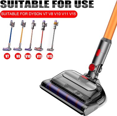 Турбо-щітка Italdos для пилососів Dyson V7 V8 V10 V11 V15 та Lava - для підлоги з мармуру та дерева (з мікрофіброю)