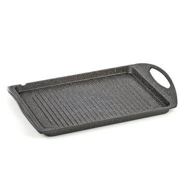 Grill-сковорода Melianda MA-18330 3-в-1 з антипригарним покриттям для електро-, газових та індукційних плит, чорна (25x23x3.3 см)