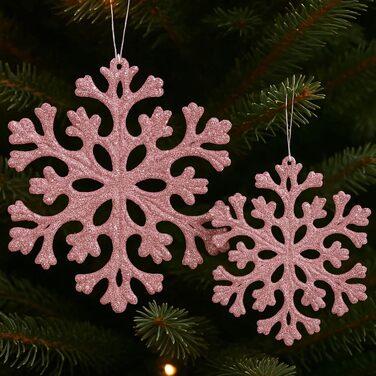 Набір прикрас для ялинки SLEETLY 28 шт. Біле золото: кулі, льодинки та сніжинки. Стійкі пластикові орнаменти для святкового декору