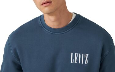 Чоловічий худі-світшот Levi's, розмір XL, сірий (Open Finish)