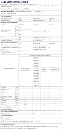 Міні-морозильна камера MEDION MD37675 сірого кольору (33 літри, 51 см, регульовані ніжки, ручка-виїмка, ручне регулювання температури, 4 зірки)