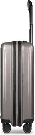 REDOLZ Trolley великий, жорсткий, 52x34x77 см, розширюється до 140 л, 4.4 кг, Essentials 14 (Кофе Grey Metallic)